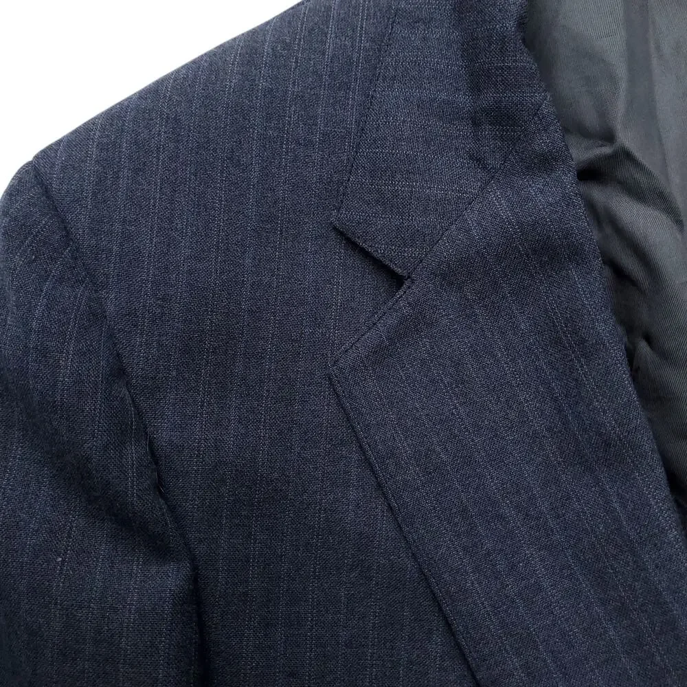 Vintage Cricketeer Gray Pinstripe Blazer Half Lined Jacket Sport Coat  44